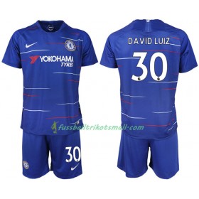 Fußballtrikots Chelsea DAVID LUIZ 30 Kinder 2018-2019 Kurzarm Heimtrikotsatz kaufen